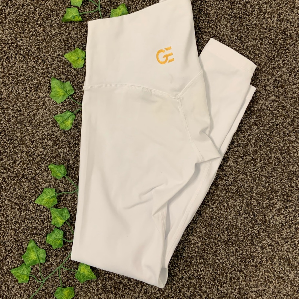 BRAND NEW gold elite apparel white leggings